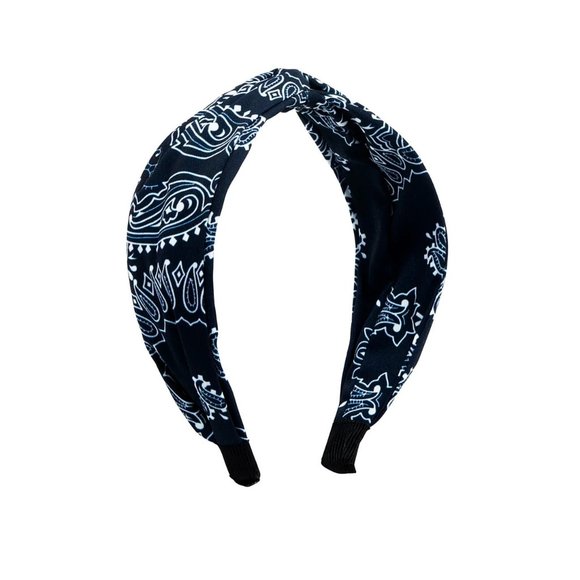 DIFF EYEWEAR Blue Bandana Print Headband NEW - Picture 3 of 3